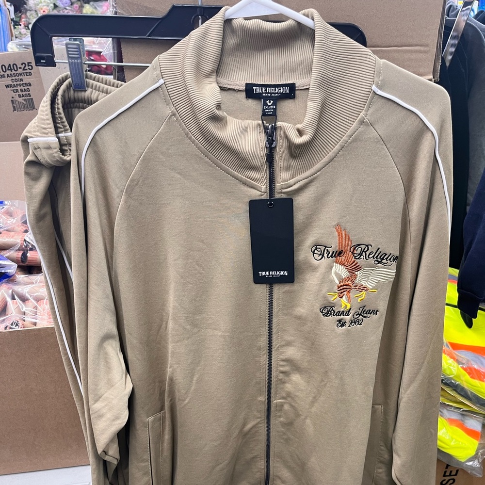True Religion Beige Embroidered sweet jacket